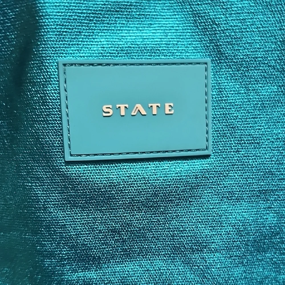 STATE Teal Metallic Backpack